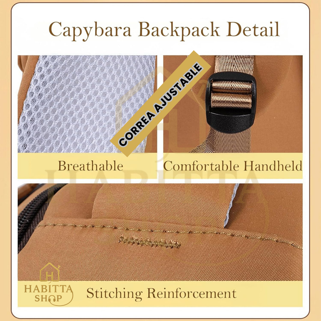 CapyMood X – Mochila Kawaii Capybara Multifuncional – Oferta Especial